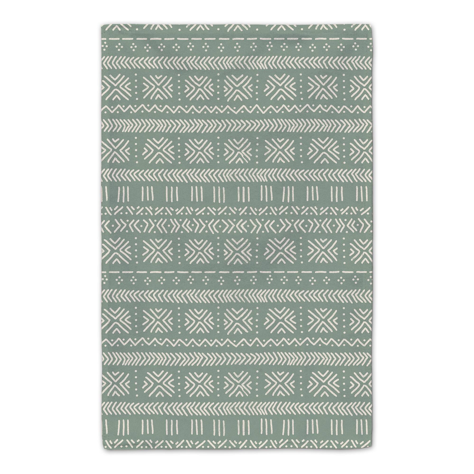 Sage Happy Heart Tea Towel Set